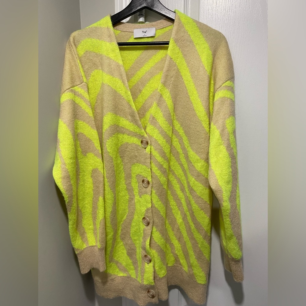 TNA Neon Cardigan Like New